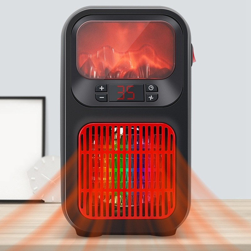 Compact Space Heater for Bedroom, Office & Small Rooms – 400W Personal Electric Warmer with Adjustable Thermostat & Tip-Over Safety | Thomler