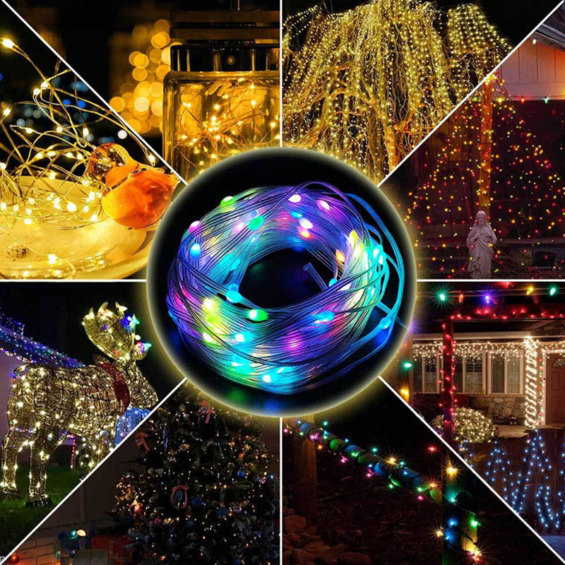 Color-Changing LED String Lights with Remote Control & Music Sync Mode for Indoor & Outdoor Use | Thomler