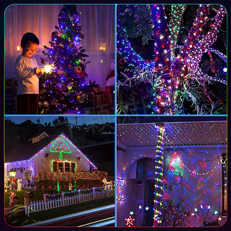 Color-Changing LED String Lights with Remote Control & Music Sync Mode for Indoor & Outdoor Use | Thomler