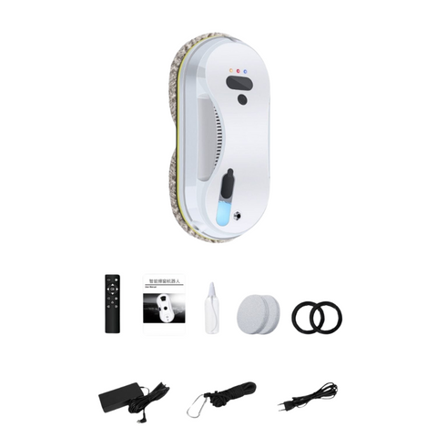 Automatic Glass Cleaner Robot with Spray System for Windows, Mirrors & Glass Doors – Remote Control & Edge Sensors | Thomler