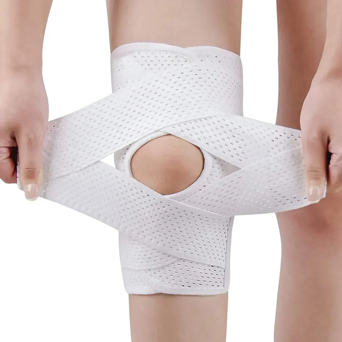Adjustable Knee Support Brace with Stabilizing Straps – Breathable Compression Sleeve for Active Relief | Thomler