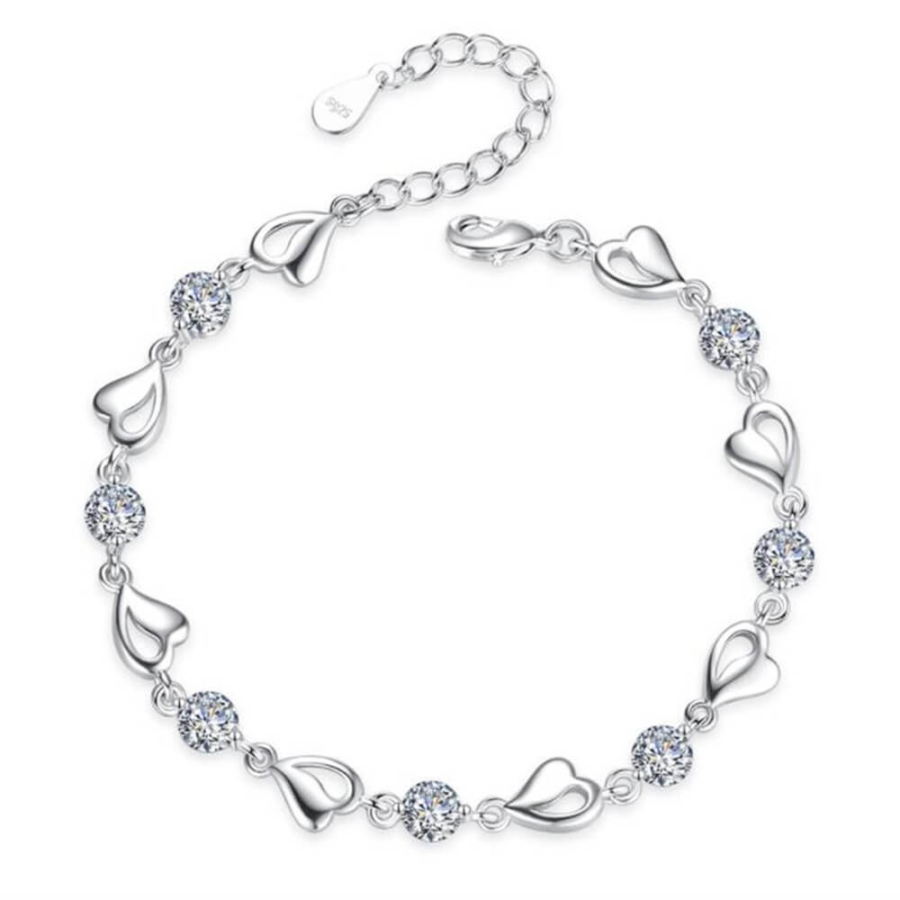 925 Sterling Silver Chain Bracelet with Romantic Symbol – Delicate Wrist Jewelry for Everyday Elegance & Gifting | Thomler