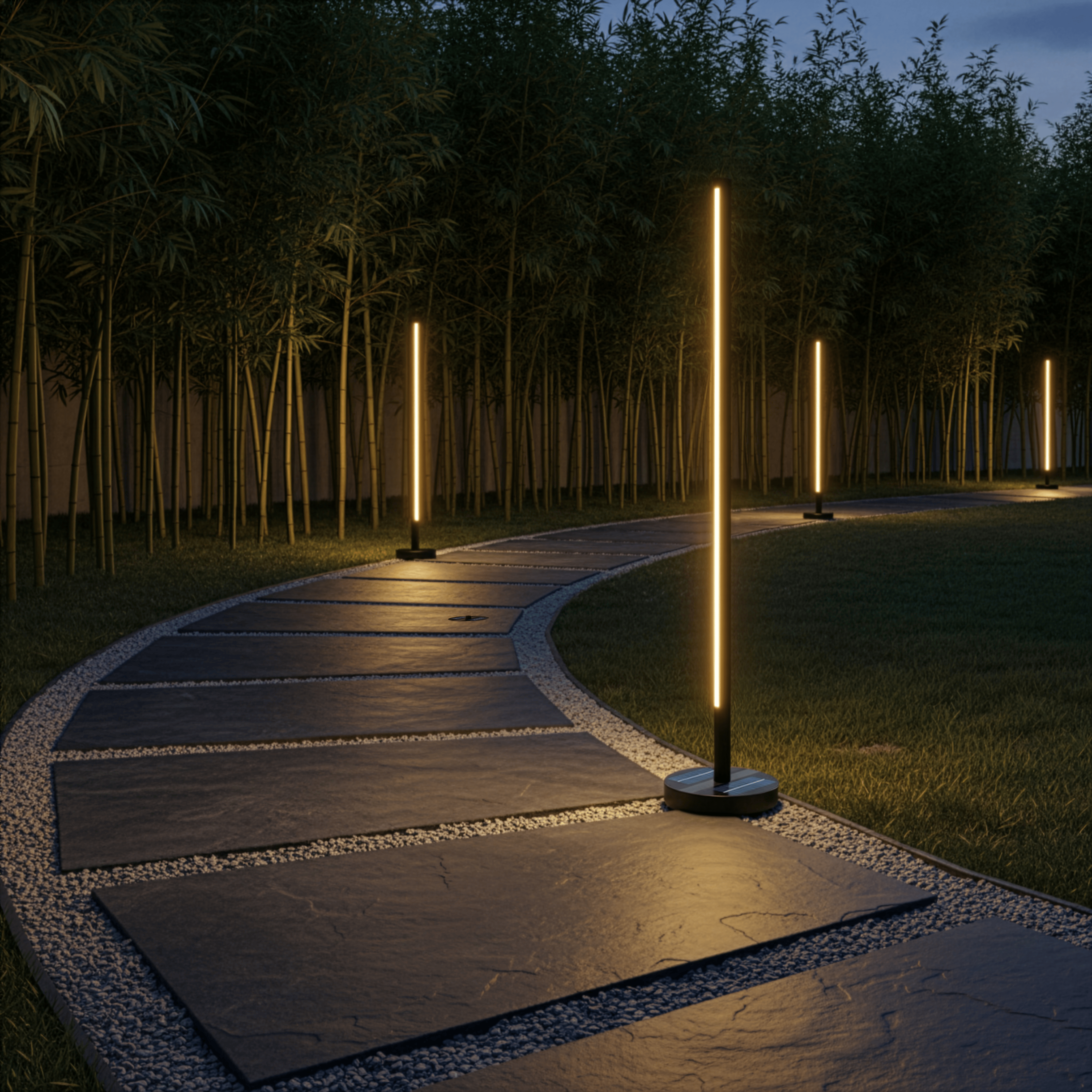 Solar-Powered Patio Floor Lamp with Wireless Charging for Outdoor Spaces | Thomler