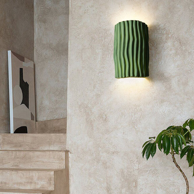Wall Lamp Resin 10.2 in Up-Down Lighting Modern Bedroom Living Room Study Fixture | Thomler