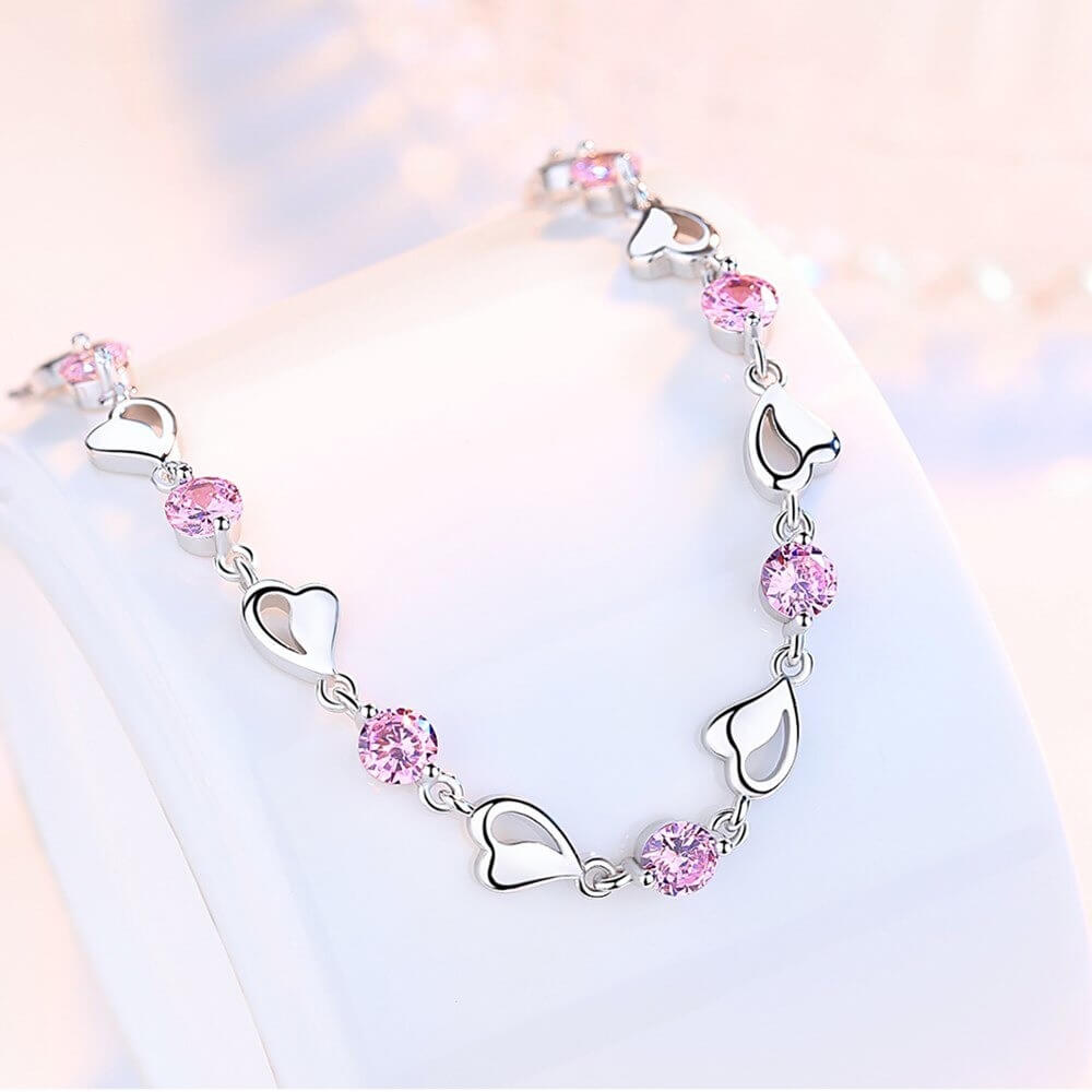 925 Sterling Silver Chain Bracelet with Romantic Symbol – Delicate Wrist Jewelry for Everyday Elegance & Gifting | Thomler