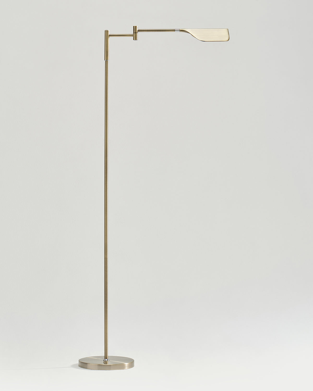 Vloerlamp LED Blad Design Minimalistisch 135cm Dimbaar Metaal | Sansoti