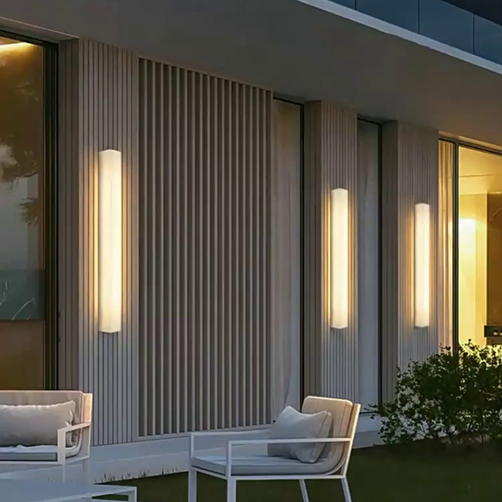 Wall Lamp Resin 23.6 in Waterproof LED Warm Outdoor Patio Porch Modern Minimalist Sconce Lighting | Thomler