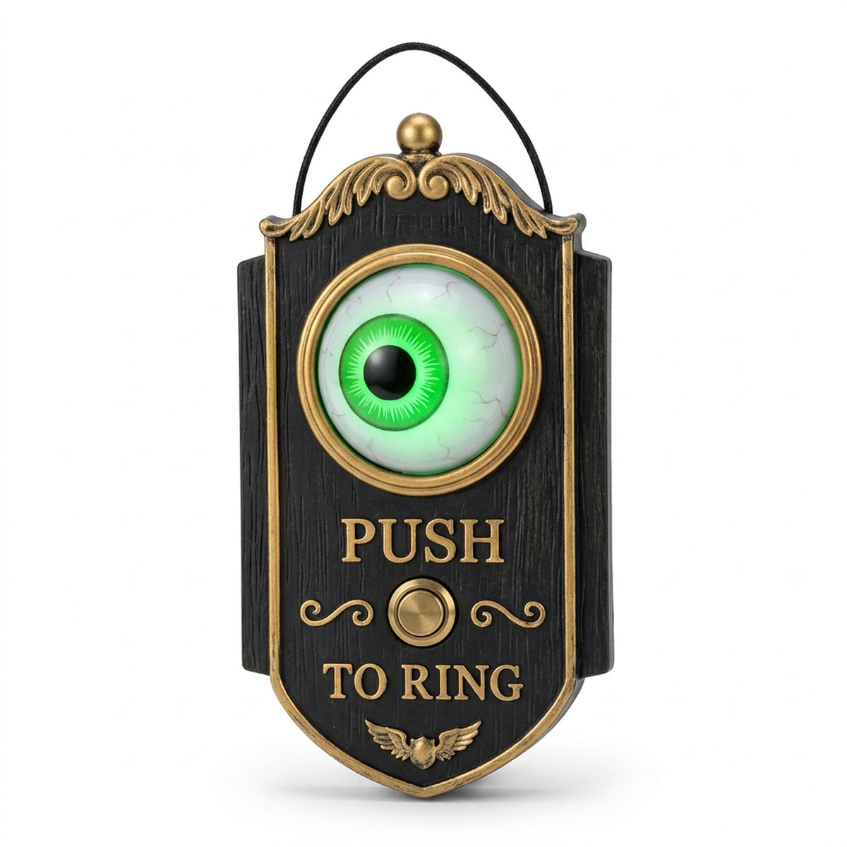Interactive Halloween Door Greeter with Motion Eye & Sound Effects – Battery Powered | Thomler