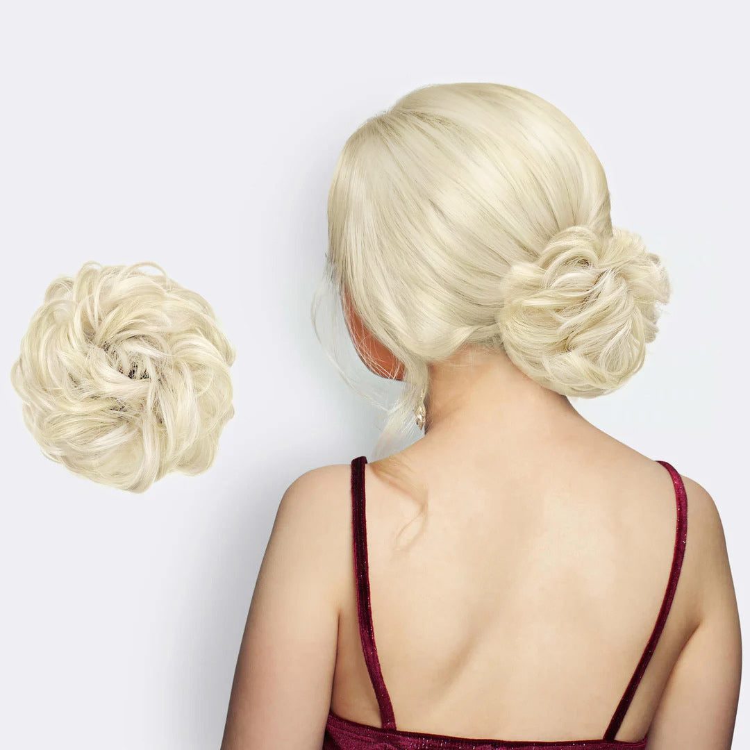 Messy Bun Hair Scrunchie – Instant Volume Ponytail Wrap for Thin or Fine Hair | Thomler