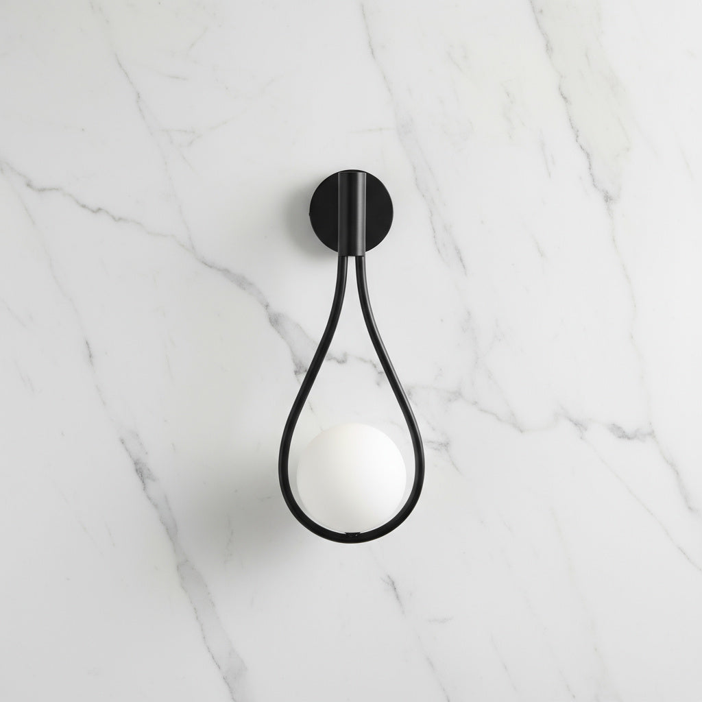 Metal Wall Sconce Minimalist Lamp Gold Black Silver Finish Hardwired Fixture Bedroom Hallway Living Room Dining Room Sconce | Thomler