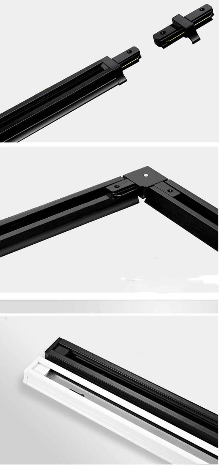 Track Lighting Aluminum 3D Printed 12 in Adjustable White Black Gold Ceiling Fixture For LED Spotlights Home Office Kitchen | Thomler