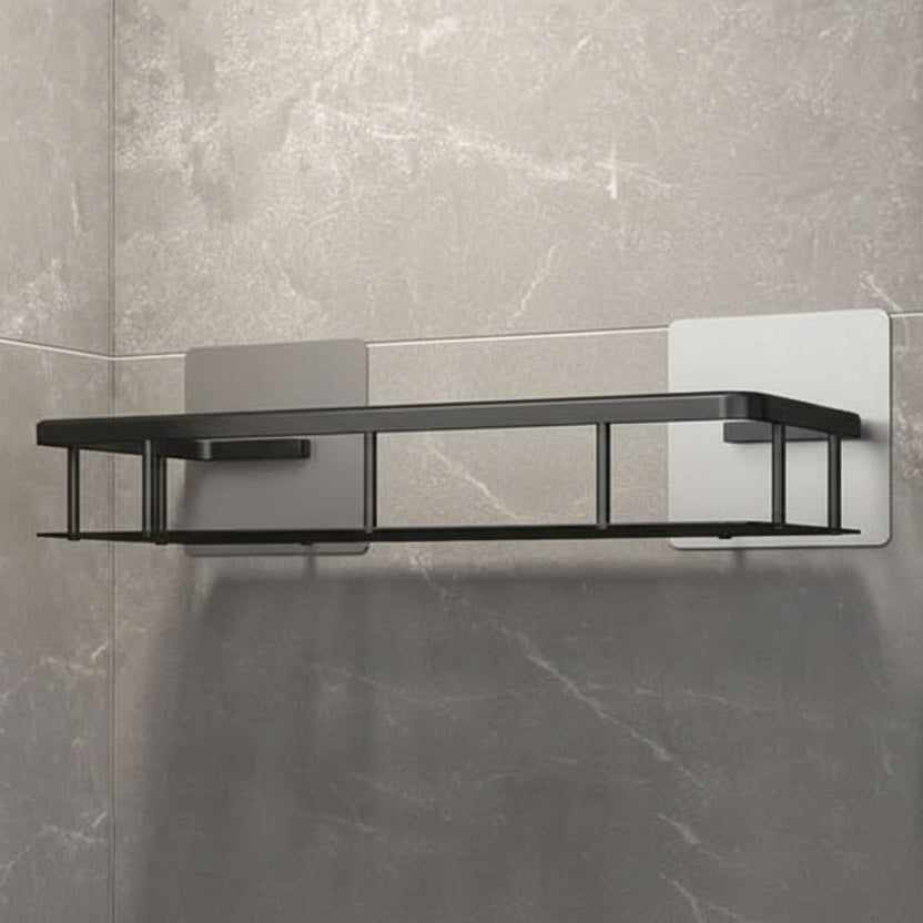 Bathroom Shelf ABS Plastic Drill-Free 10.6 in x 8.3 in Wall Mounted Storage Rack Modern Bathroom Organizer Triangular or Rectangular Designs | Thomler