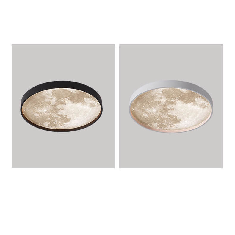 LED Flush Mount Ceiling Fixture with Remote Control - Acrylic Disc Overhead Panel for Bedroom, Kitchen, Hallway | Thomler