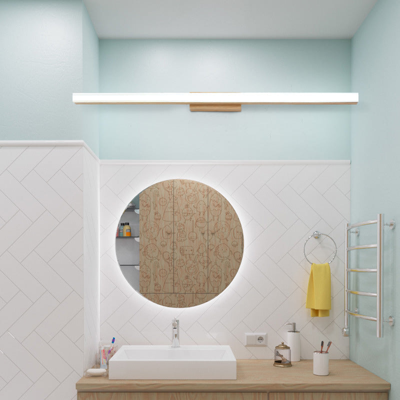Wall Lamp Wood Acrylic 16W 31.5 in Bathroom Living Room Study Modern LED Lighting Fixture | Thomler