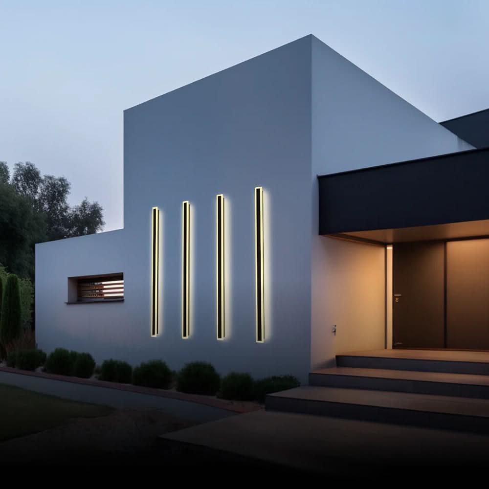 LED Outdoor Wall Light Modern Minimalist for Garden Patio Balcony Waterproof Black Metal Sconce with Motion Sensor & Dimmable | Thomler