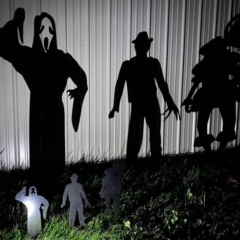 Halloween Shadow Caster Lawn Stake – Life-Size Villain Silhouette Projector for Outdoor Walls | Thomler