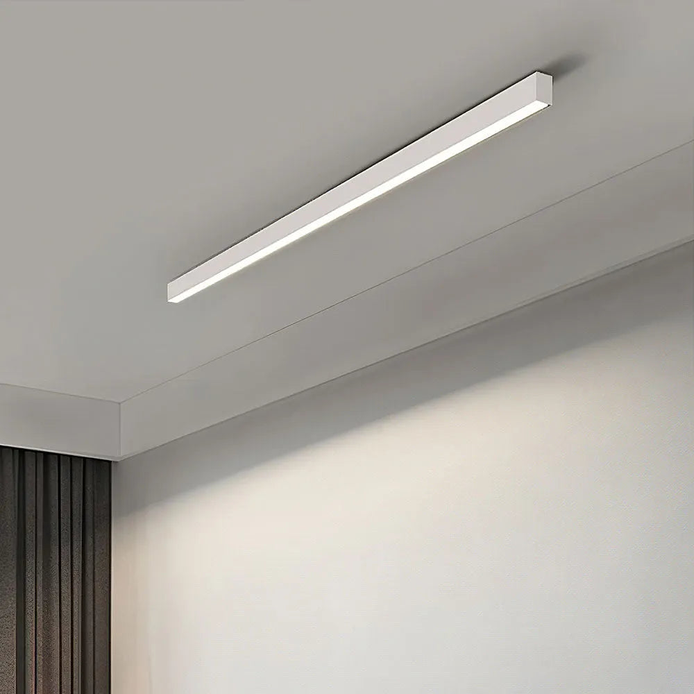 Ceiling Light Black Integrated LED 120.0 cm Modern Indoor Living Room Hallway Bedroom Lighting Fixture Minimalist Elongated Design | Thomler