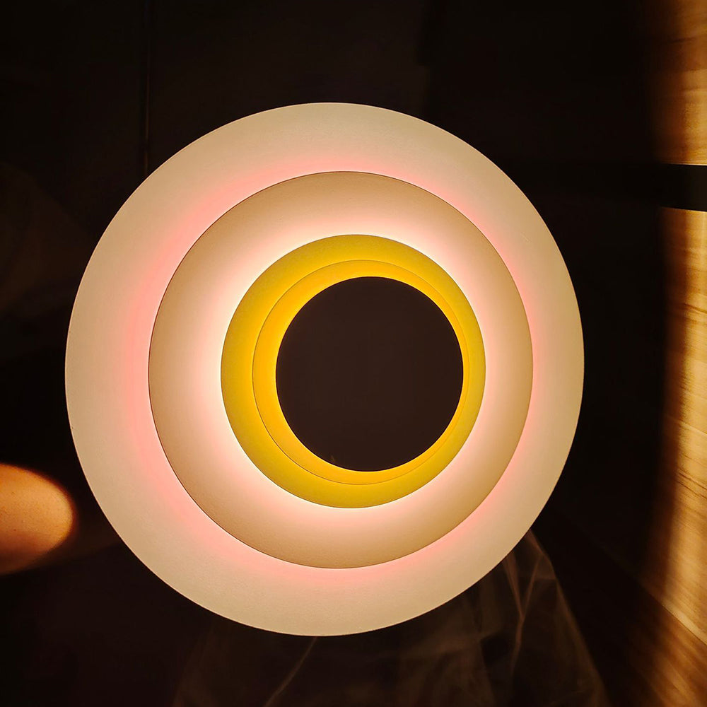 Colorful Round Metal Wall Sconce for Living Room, Bedroom & Dining Room – Modern Indoor Lighting Fixture | Thomler