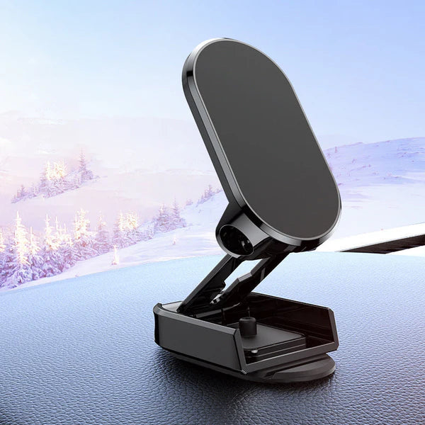 Dashboard Cell Phone Mount with Strong Magnet for Hands-Free Navigation in Any Vehicle Silver Black 360° Rotation Grip | Thomler