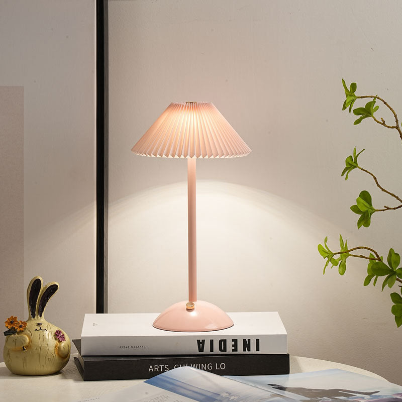 Table Lamp Iron 11.7 in USB Plug-In Scandinavian Style Bedside Living Room Bedroom Study Light | Thomler
