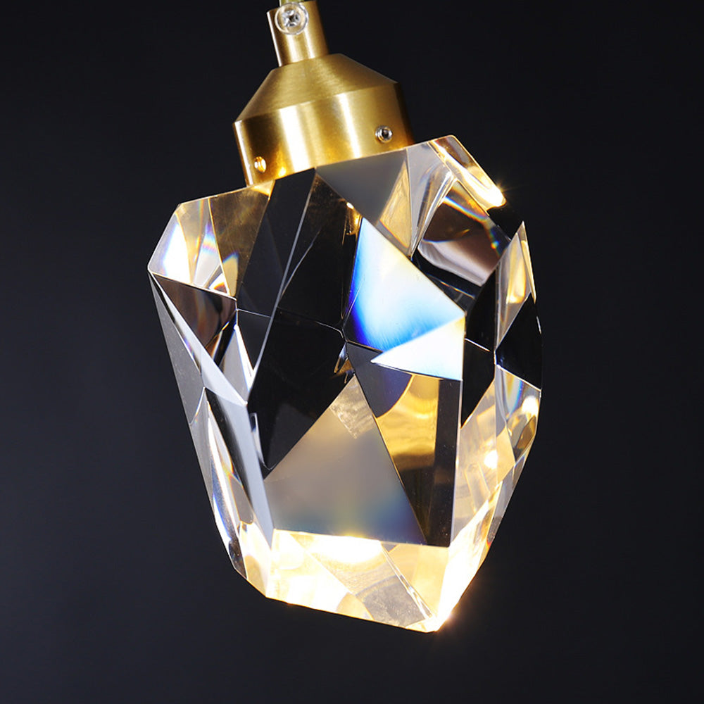 Pendant Light Glass Metal Adjustable Gold Dining Room Kitchen Island Hanging Ceiling Lamp Modern Teardrop Lighting | Thomler