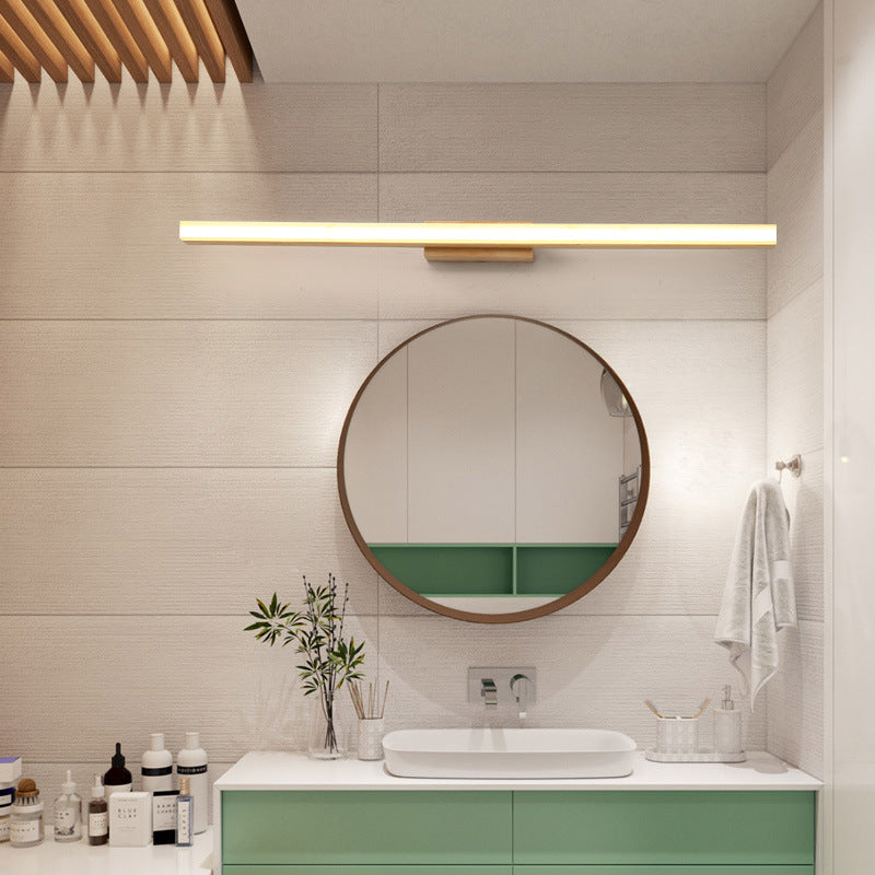 Wall Lamp Wood Acrylic 16W 31.5 in Bathroom Living Room Study Modern LED Lighting Fixture | Thomler