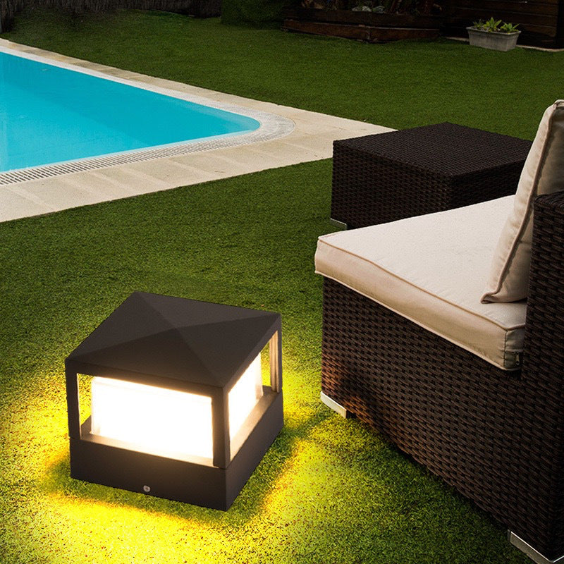 Weatherproof LED Outdoor Wall Light – Square & Round Industrial Fixture for Patio, Garden, Pathway | Thomler