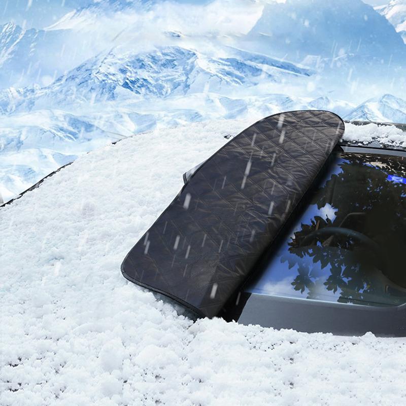 Windshield Snow Cover with Magnetic Hold & Mirror Protection for Cars, SUVs & Trucks – All-Season Frost Shield & Sun Blocker | Thomler