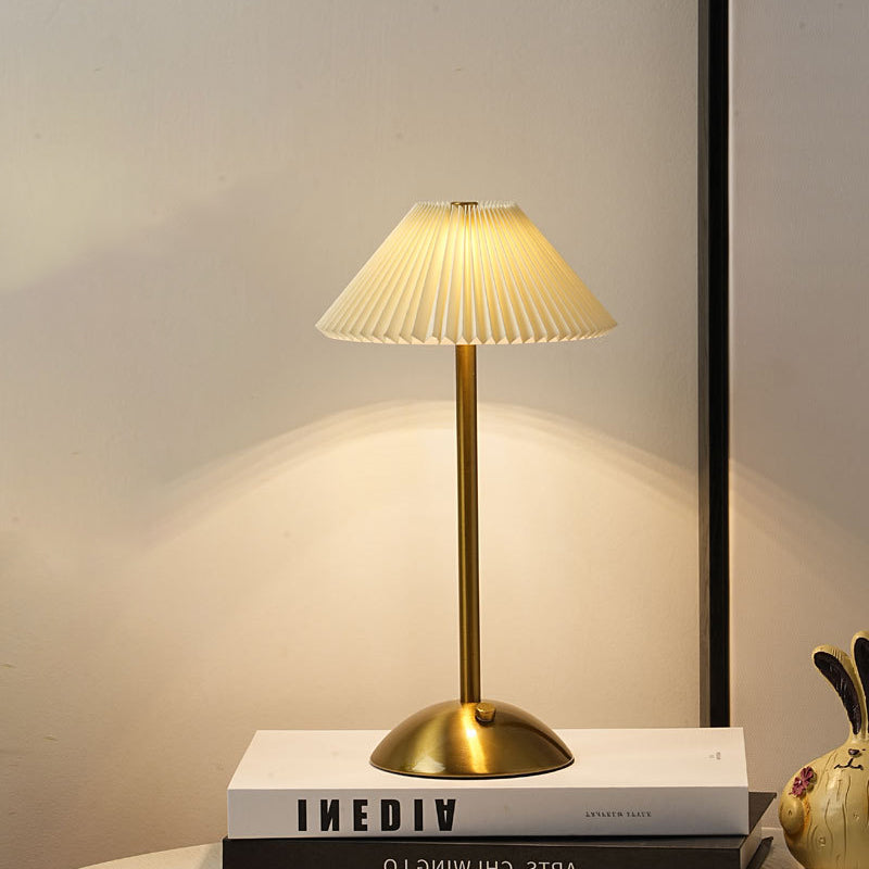 Table Lamp Iron 11.7 in USB Plug-In Scandinavian Style Bedside Living Room Bedroom Study Light | Thomler
