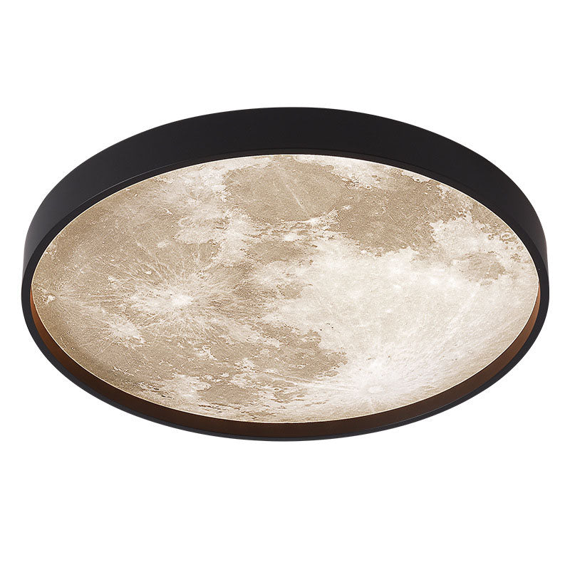 LED Flush Mount Ceiling Fixture with Remote Control - Acrylic Disc Overhead Panel for Bedroom, Kitchen, Hallway | Thomler