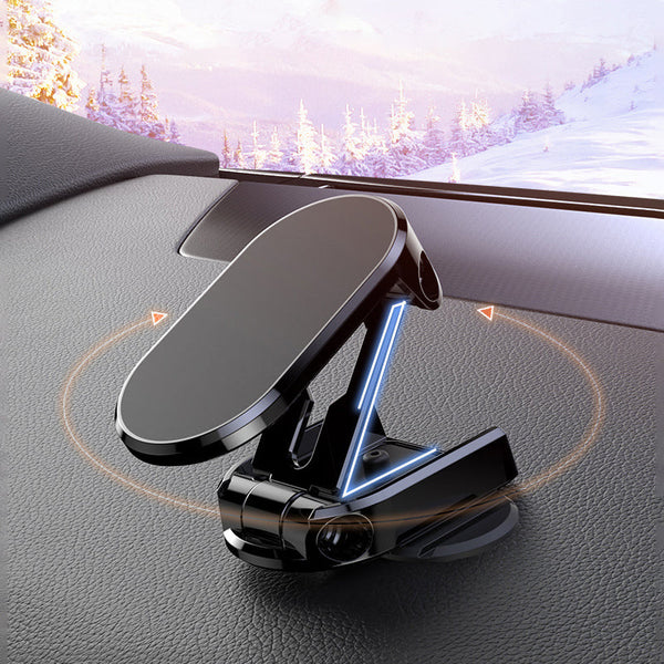 Dashboard Cell Phone Mount with Strong Magnet for Hands-Free Navigation in Any Vehicle Silver Black 360° Rotation Grip | Thomler