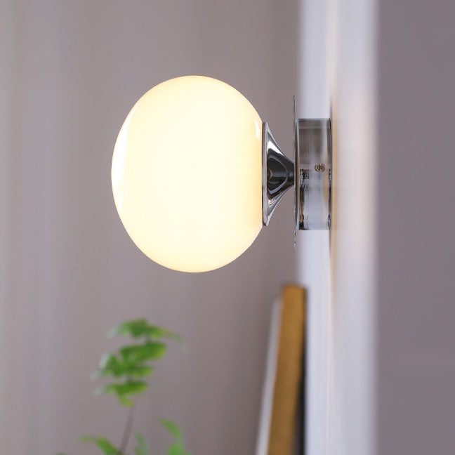Wall Lamp Iron 7.1 in Modern Pink Beige White Bedside Living Room Bedroom Study LED E26 Light | Thomler