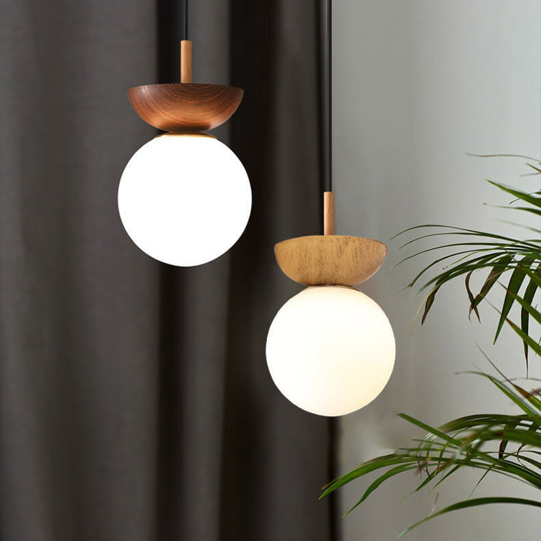 Pendant Light Glass Iron 10.6 in Modern Hallway Living Room Bedroom Ceiling Fixture | Thomler