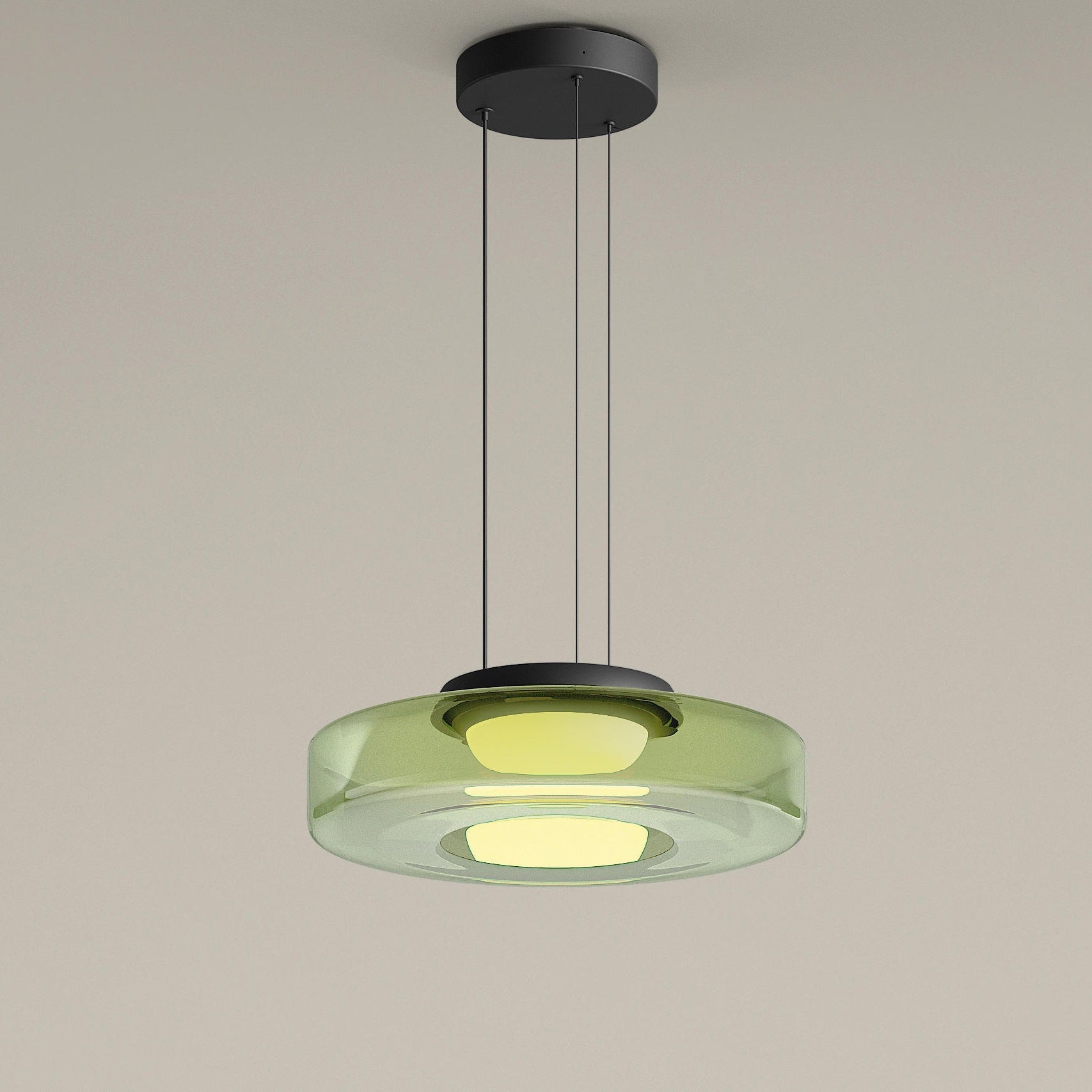 Pendant Light Layered Glass 30.0 cm Amber Dining Room Living Room Ceiling Lamp Modern Atmosphere Lighting | Thomler