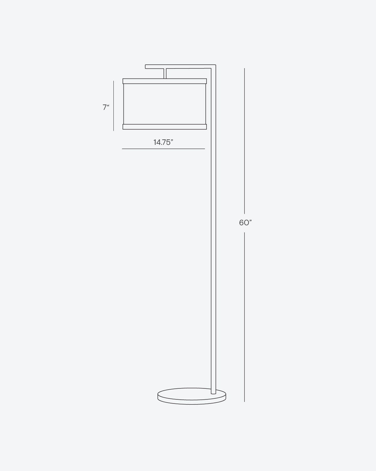 Vloerlamp Modern Met Stoffen Kap 152cm LED Zwart Messing Nikkel | Sansoti