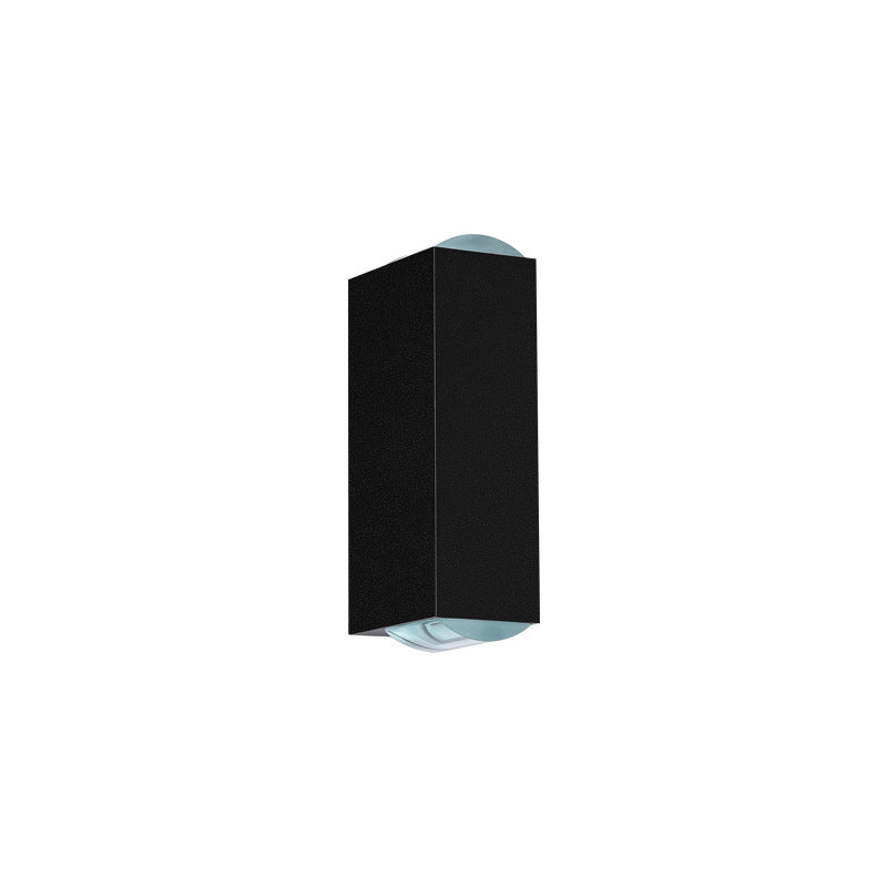 Outdoor Wall Light Aluminum 7.1 in 10W Black Patio Fence LED Hardwired Modern Fixture | Thomler