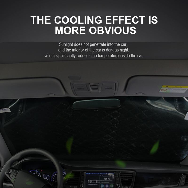 Windshield Snow Cover with Magnetic Hold & Mirror Protection for Cars, SUVs & Trucks – All-Season Frost Shield & Sun Blocker | Thomler