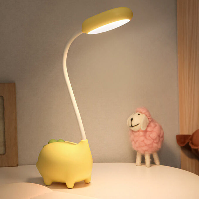 Compact LED Desk Lamp with Integrated Light in Vibrant Colors for Bedroom, Office & Living Room | Thomler