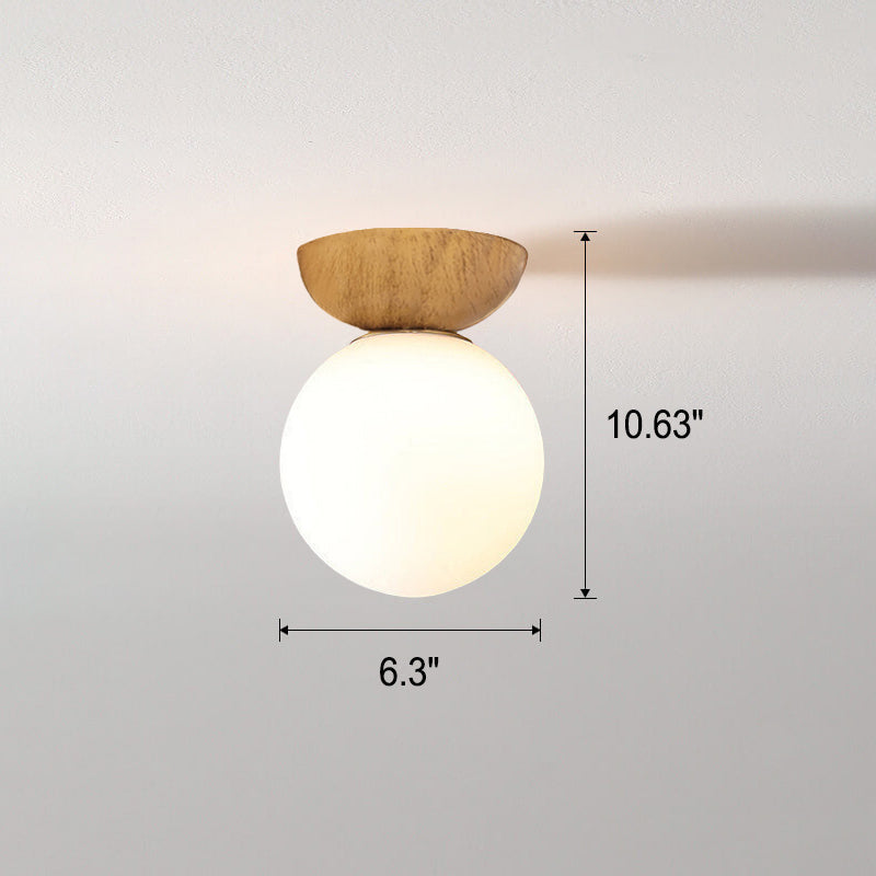 Pendant Light Glass Iron 10.6 in Modern Hallway Living Room Bedroom Ceiling Fixture | Thomler