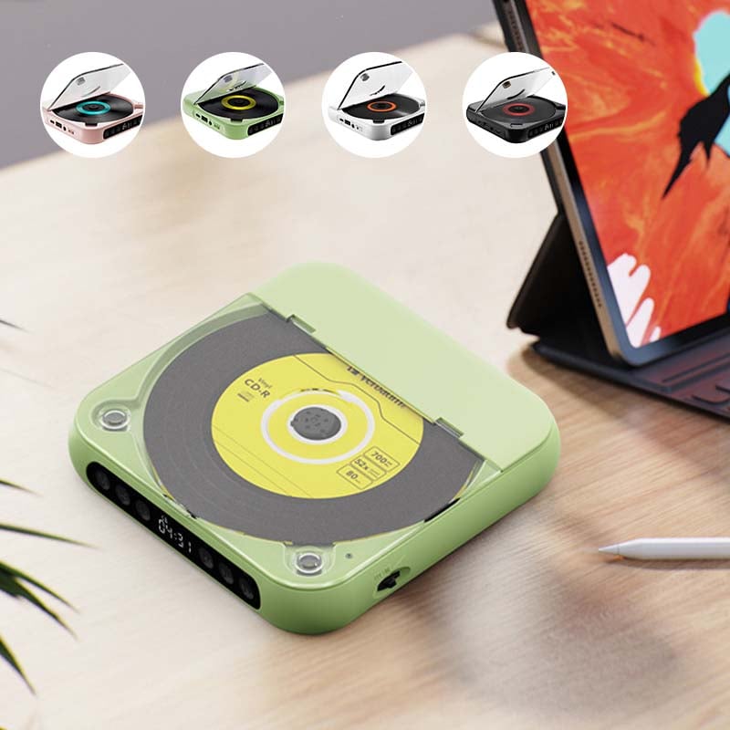 Portable CD Player Bluetooth 5.3 13.5 cm Rechargeable Home Travel MP3 Audio Disc Music Player USB C | Thomler