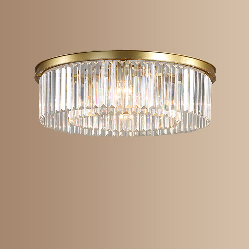 Ceiling Lamp Iron Crystal 40.0 cm Gold Living Room Hallway Bedroom Lighting Fixture | Thomler