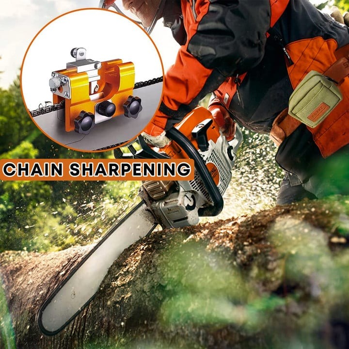 Portable Handheld Chainsaw Chain Sharpener Tool for All Bar Sizes 6-22 Inch Field Use Quick Tune-Up System Precision 30° Angle Guide for | Thomler