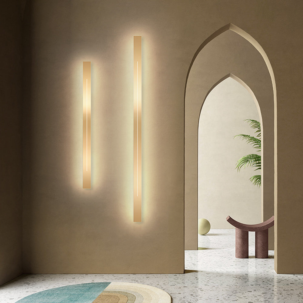 Linear Wall Sconce – LED Modern Metal Accent Light for Living Room Bedroom Hallway Entryway – Dimmable Option Available – Rectangular | Thomler