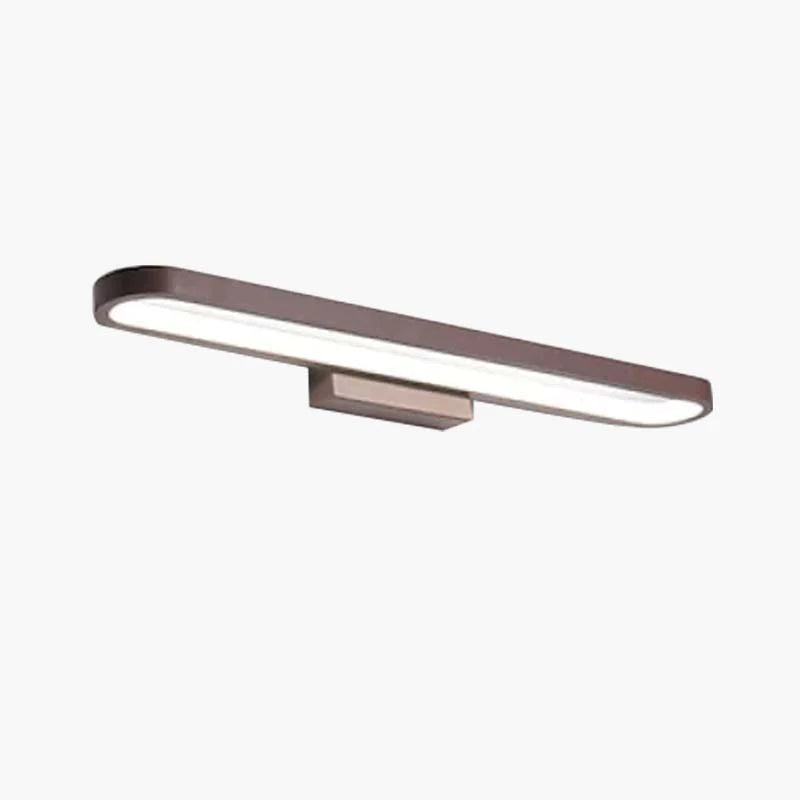 Wall Lamp Aluminium LED 80.0 cm Coffee Brown Bathroom Mirror Makeup Lighting Modern Vanity Light | Thomler