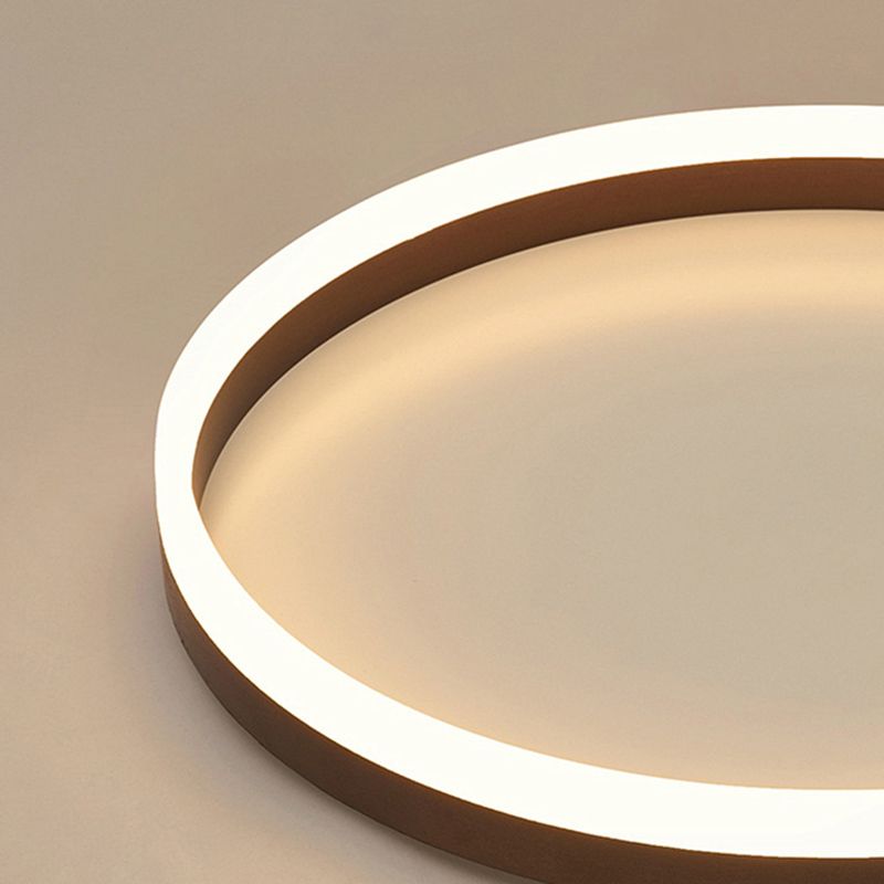 Modern Round LED Ceiling Light Metal Ring Fixture for Bedroom & Living Room | Thomler