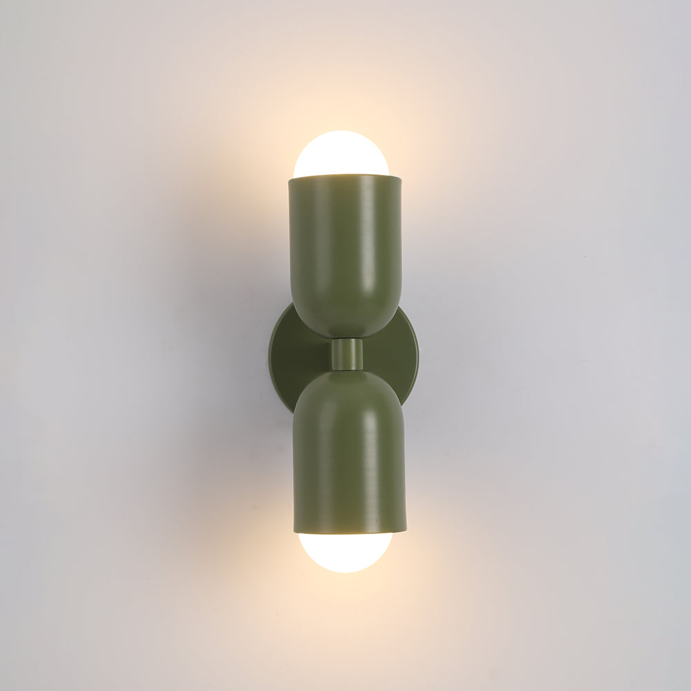 Metal Cylinder Wall Sconce Modern Accent Light for Bedroom Living Room Hardwired LED Indoor Fixture | Thomler