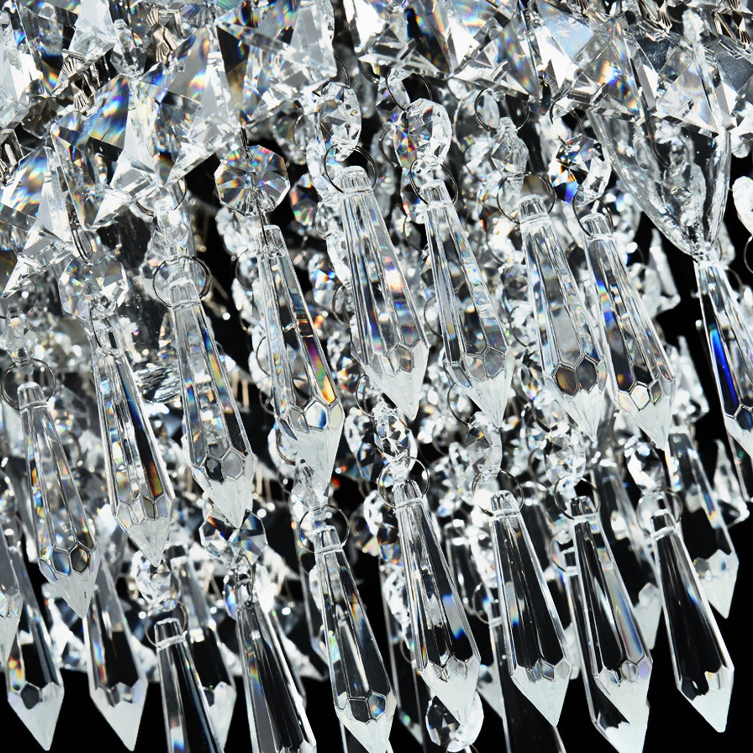 Crystal Flush Mount Ceiling Light 4-Light Chrome Finish for Hallway Bedroom Living Room Dining Room Kitchen Entry Contemporary Lighting | Thomler