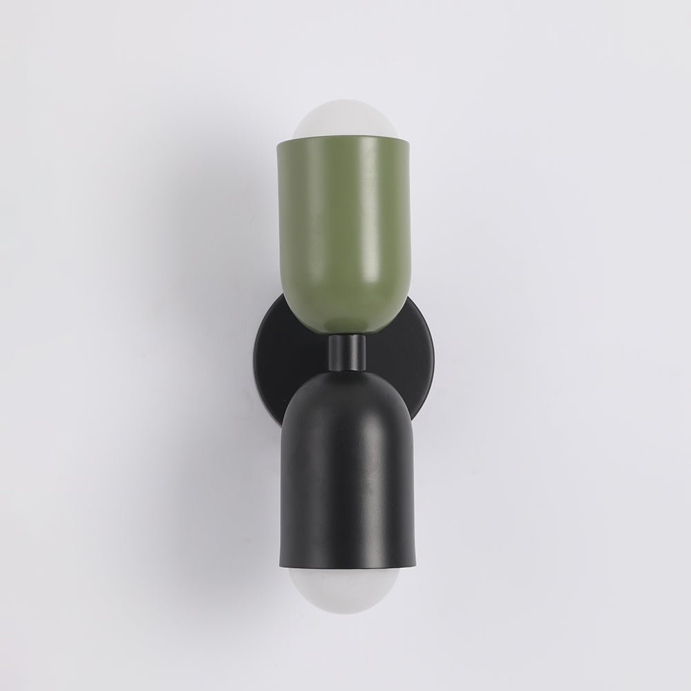 Soft-Tone Metal Wall Sconce with LED Bulb for Bedroom & Living Room | Hardwired E27 Socket Accent Light | Minimalist Nordic Design for | Thomler