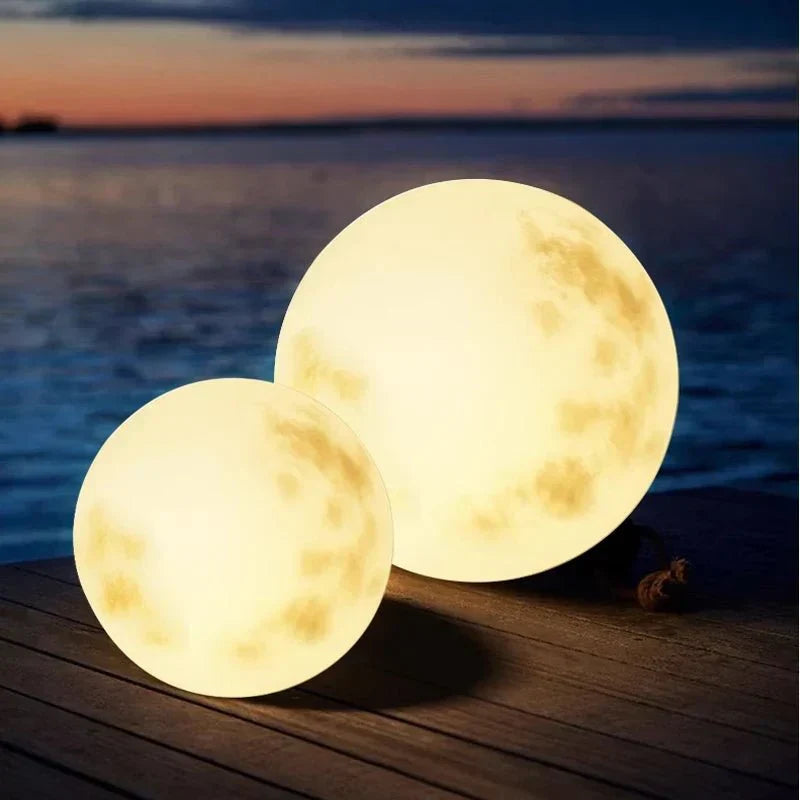 Glowing Orb Outdoor Lamp – Cordless Decorative Moon Ball Light for Yard, Patio & Deck – Rechargeable LED Globe | Thomler