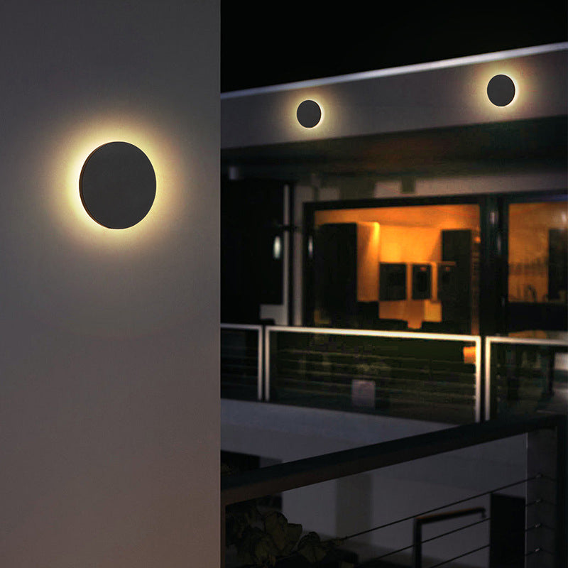 Geometric Metal LED Outdoor Wall Light for Porch & Patio with Motion Sensor Option – Modern Weatherproof Fixture | Thomler